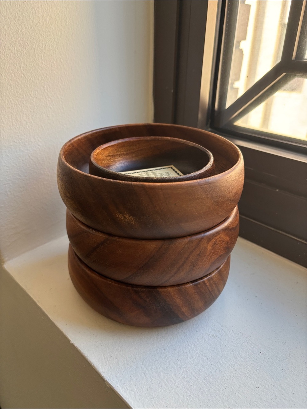 Handmade Acacia Wood Bowls handmade in Hawaii - Set of 4